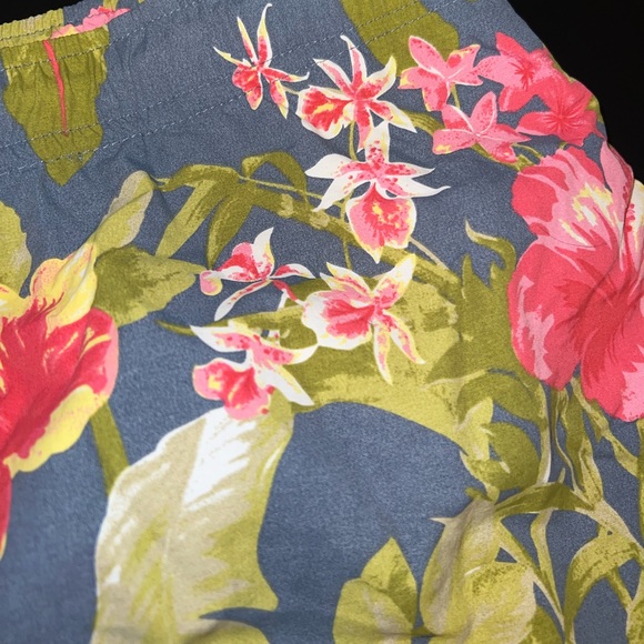 Rainforest Men’s Hibiscus Swim Trunks Size Large EUC - Picture 3 of 6